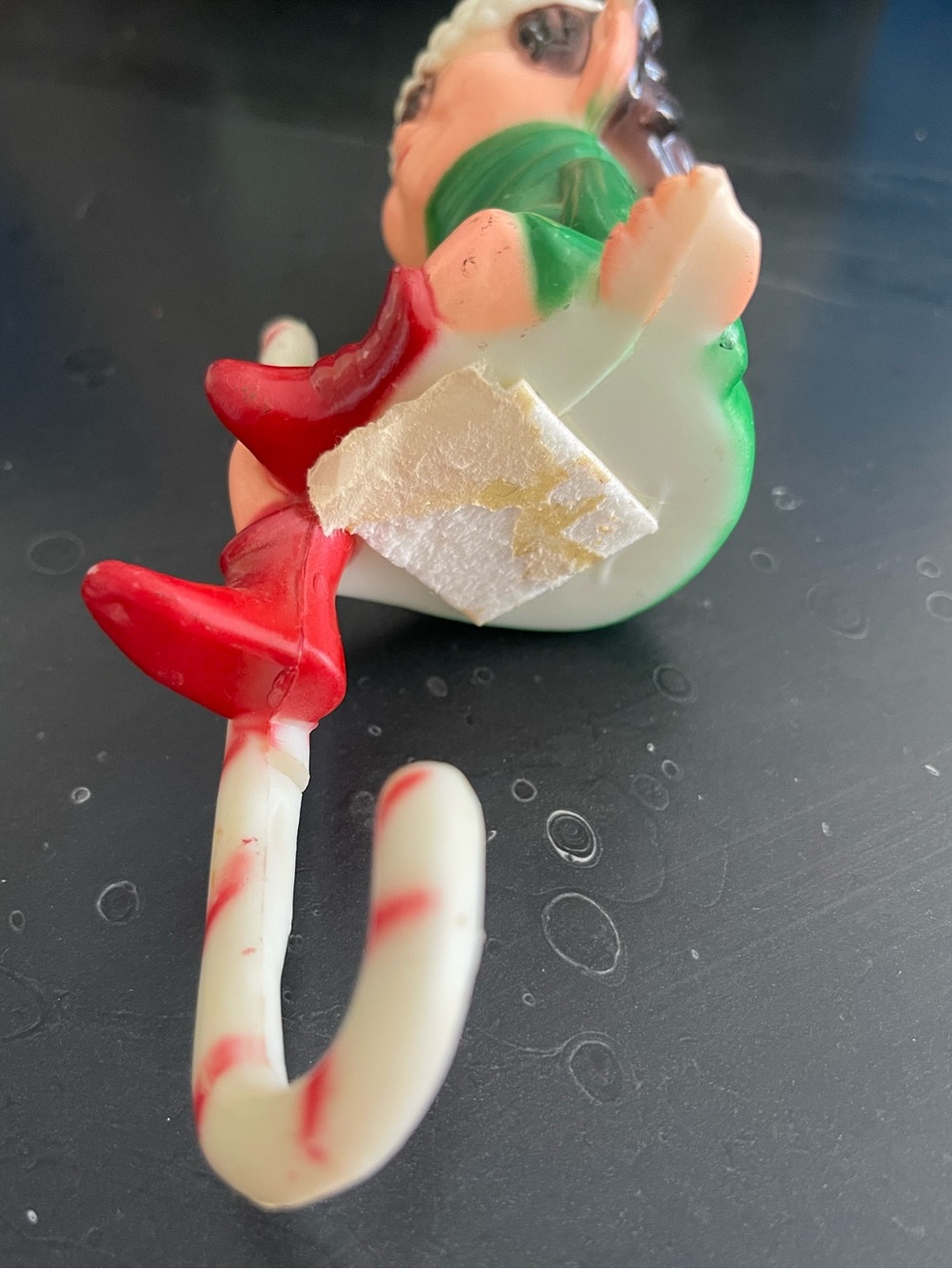Vintage 1970 stocking hangers Santa and Elf - Picture 11 of 14